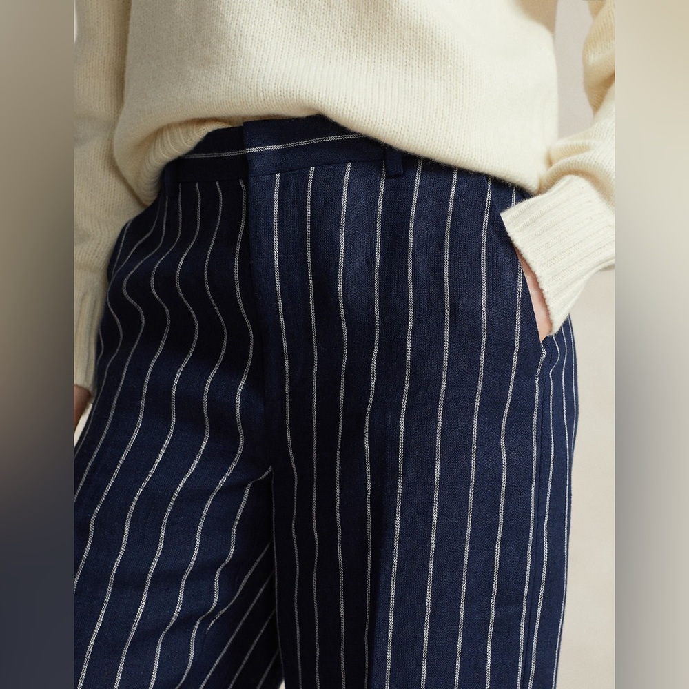SOLD Lauren Ralph Lauren Blue Pinstripe Pantsuit